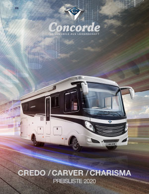 Concorde CREDO / CARVER / CHARISMA Preisliste 2020